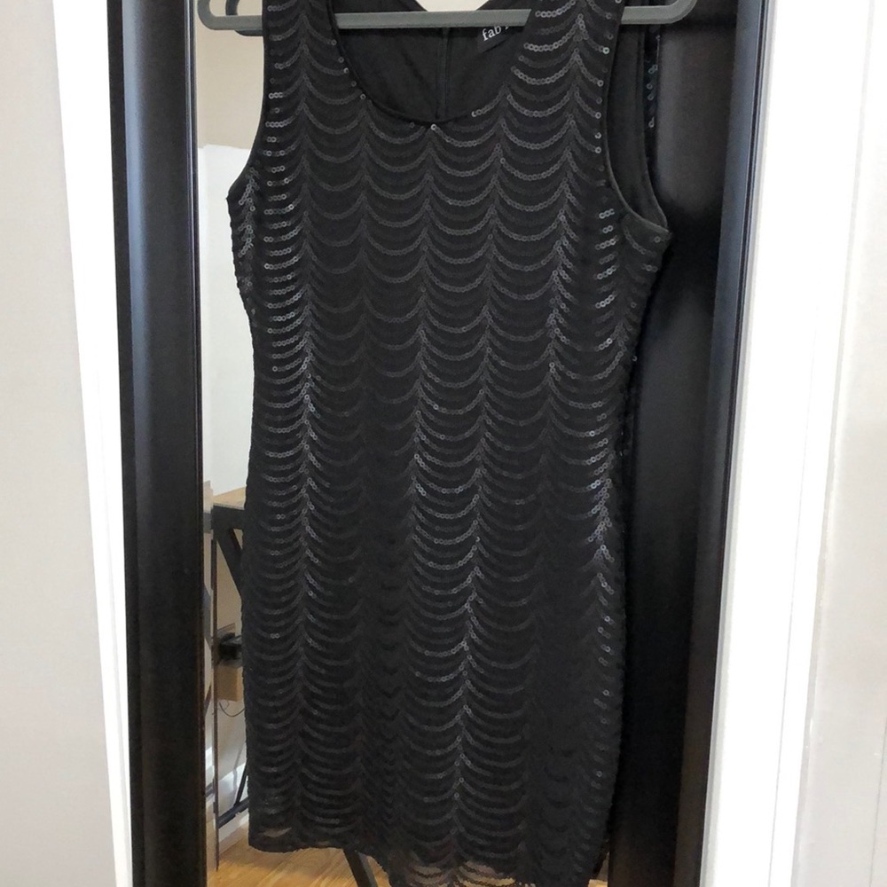 Black cocktail dress